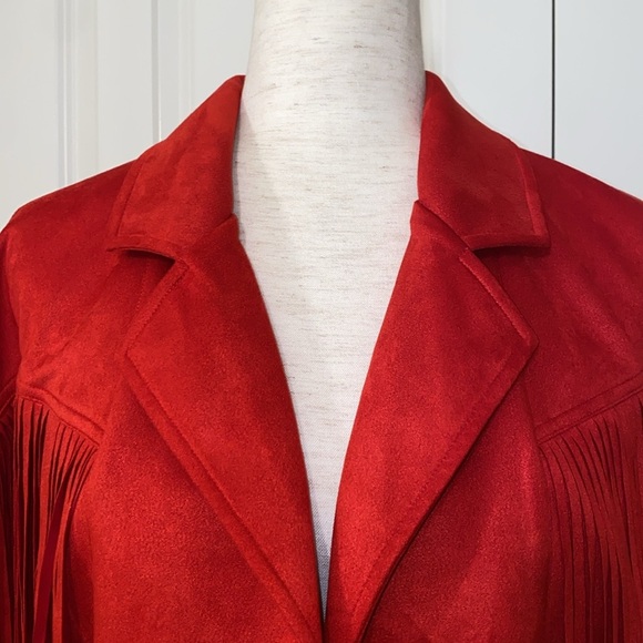 Anthropologie Pilcro Suede Fringe Moto Jacket size XXS NWT - Picture 11 of 16